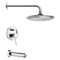 Tub and Shower Faucet Set with Rain Shower Head