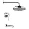 Tub and Shower Faucet Set with Rain Shower Head