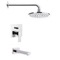 Tub and Shower Faucet Set with Rain Shower Head