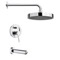 Tub and Shower Faucet Set with Rain Shower Head