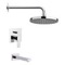 Tub and Shower Faucet Set with Rain Shower Head
