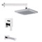 Tub and Shower Faucet Set with Rain Shower Head