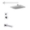 Thermostatic Tub and Shower Faucet Set with Rain Shower Head