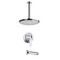 Tub and Shower Faucet Set with Ceiling Rain Shower Head