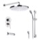 Tub and Shower Faucet Set with Handheld and Rain Shower Head