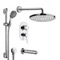 Tub and Shower Faucet Set with Handheld and Rain Shower Head