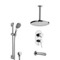 Tub and Shower Faucet Set with Handheld and Ceiling Rain Shower Head