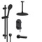 Black Ceiling Tub and Shower Faucet Set with Handheld