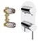 Tub and Shower Faucet Set with Handheld and Rain Shower Head
