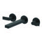 Matte Black Wall Mounted Widespread Bathroom Faucet