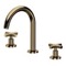 Brushed Gold Widespread Bathroom Faucet