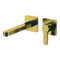 Brushed Gold Single Handle Wall Mounted Bathroom Faucet
