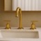 Brushed Gold Widespread Bathroom Faucet