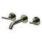 Brushed Nickel Wall Mounted Widespread Bathroom Faucet