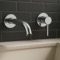 Chrome Single Handle Wall Mounted Bathroom Faucet