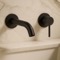 Matte Black Single Handle Wall Mounted Bathroom Faucet