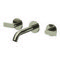 Brushed Nickel Wall Mounted Widespread Bathroom Faucet
