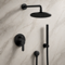 Shower System - Rain Shower Head With Handheld, Matte Black