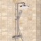 Thermostatic Exposed Pipe Shower System with 10 Inch Rain Shower Head and Hand Shower