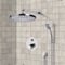 Thermostatic Rain Shower System with Handheld, Rain Shower Head, Shower Faucet Set