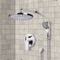 Rain Shower System with Handheld, Rain Shower Head, Shower Faucet Set