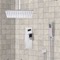 Ceiling Rain Shower System with Handheld, Rain Shower Head, Shower Faucet Set