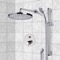 Thermostatic Rain Shower System with Handheld, Rain Shower Head, Shower Faucet Set
