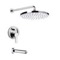 Tub and Shower Faucet Set with Rain Shower Head