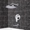 Tub and Shower Faucet Set with Rain Shower Head