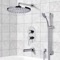Tub and Shower Faucet Set with Handheld and Rain Shower Head