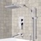 Tub and Shower Faucet Set with Handheld and Rain Shower Head