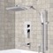 Tub and Shower Faucet Set with Handheld and Rain Shower Head