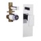 Contemporary Rectangular Built in Diverter With Pressure Balance Cartridge, Rough-In Valve Included