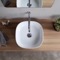 Round White Ceramic Vessel Sink