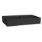 Rectangular Black Ceramic Wall Mounted or Vessel Sink
