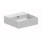 Wall Mounted Bathroom Sink, Rectangular, White Ceramic