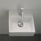 Small Square Ceramic Wall Mounted or Vessel Sink