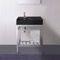 Small Modern Console Sink Vanity, 24 Inch