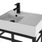Small Modern Console Sink Vanity, 24 Inch
