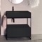 Black Modern  Console Vanity, 35 Inch