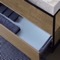 Modern  Console Vanity, Marble Style Sink, 35 Inch