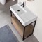 Modern  Console Vanity, 35 Inch