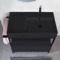 Black Modern  Console Vanity, 35 Inch