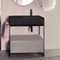 Modern  Console Vanity with Grey Oak Cabinet, 35 Inch