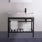 Modern Console Sink Vanity, 32 Inch
