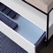 Modern  Console Vanity, Travertine Style Sink, 35 Inch