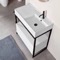 Modern  Console Vanity, 35 Inch