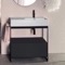 Modern  Console Vanity, 35 Inch