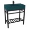 Modern Console Sink Vanity, Green Ceramic Sink, 32 Inch