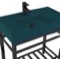 Modern Console Sink Vanity, Green Ceramic Sink, 32 Inch